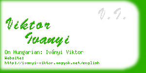 viktor ivanyi business card