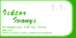 viktor ivanyi business card